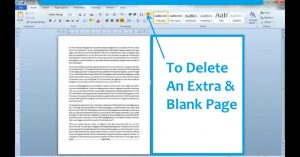 in word for mac delete an empty page